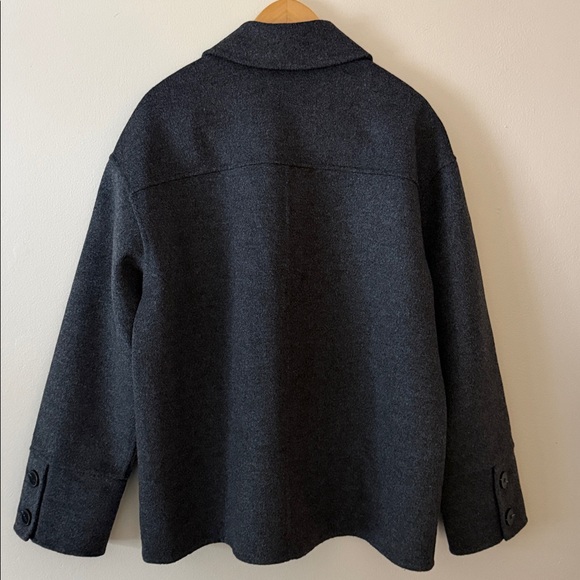 Sezane The Rosalie Jacket in Charcoal Gray Size 6 - Picture 5 of 6